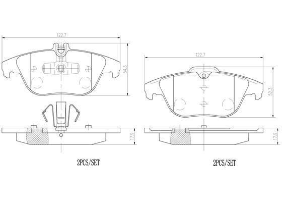 Brembo P50104N Тормозные колодки дисковые, комплект P50104N: Отличная цена - Купить в Польше на 2407.PL!