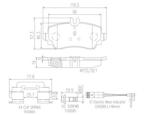 Brembo P50047N Brake Pad Set, disc brake P50047N: Buy near me in Poland at 2407.PL - Good price!