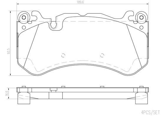 Brembo P50142N Гальмівні колодки, комплект P50142N: Приваблива ціна - Купити у Польщі на 2407.PL!