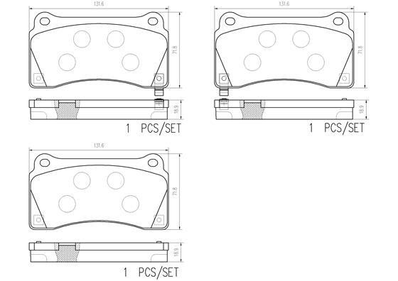 Brembo P 56 128 Klocki hamulcowe, zestaw P56128: Dobra cena w Polsce na 2407.PL - Kup Teraz!