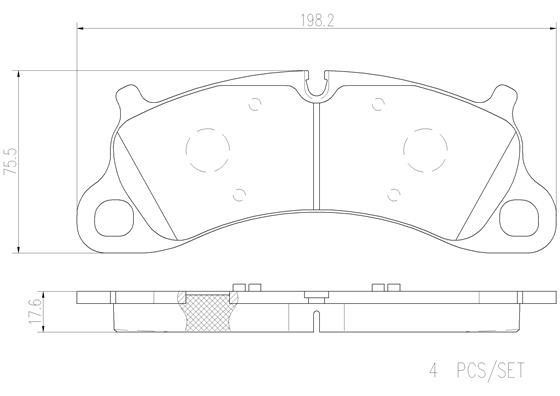 Brembo P65025N Гальмівні колодки, комплект P65025N: Приваблива ціна - Купити у Польщі на 2407.PL!