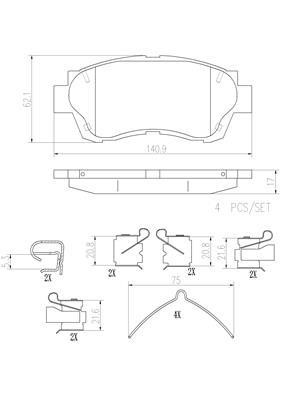 Brembo P83027N Klocki hamulcowe, zestaw P83027N: Dobra cena w Polsce na 2407.PL - Kup Teraz!