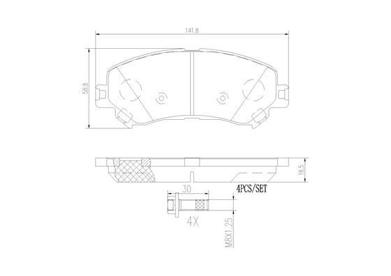 Brembo P68067N Тормозные колодки дисковые, комплект P68067N: Отличная цена - Купить в Польше на 2407.PL!