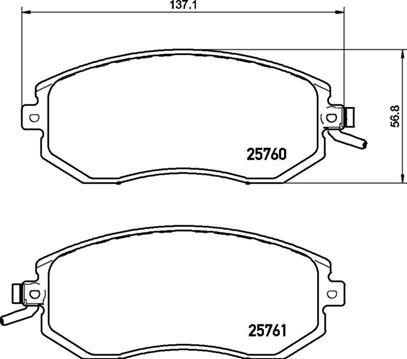 Brembo P 78 027 Scheibenbremsbeläge, Set P78027: Kaufen Sie zu einem guten Preis in Polen bei 2407.PL!