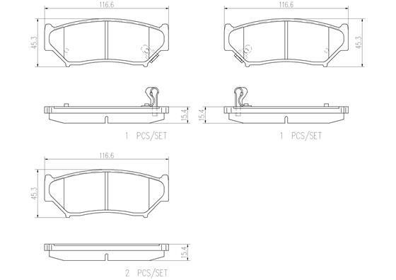 Brembo P79008N Brake Pad Set, disc brake P79008N: Buy near me in Poland at 2407.PL - Good price!