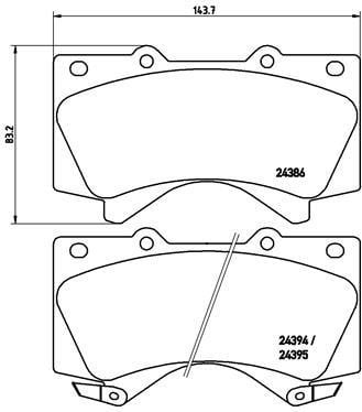 Brembo P 83 107X Тормозные колодки дисковые BREMBO XTRA, комплект P83107X: Отличная цена - Купить в Польше на 2407.PL!