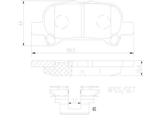 Brembo P83110N Scheibenbremsbeläge, Set P83110N: Kaufen Sie zu einem guten Preis in Polen bei 2407.PL!