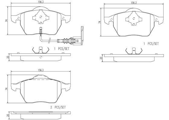 Brembo P85039N Brake Pad Set, disc brake P85039N: Buy near me in Poland at 2407.PL - Good price!