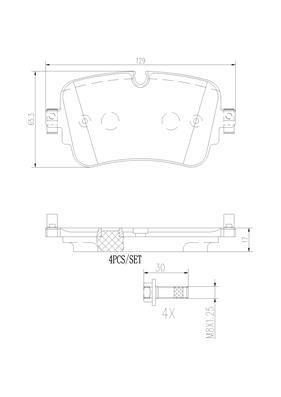 Brembo P85161N Scheibenbremsbeläge, Set P85161N: Kaufen Sie zu einem guten Preis in Polen bei 2407.PL!