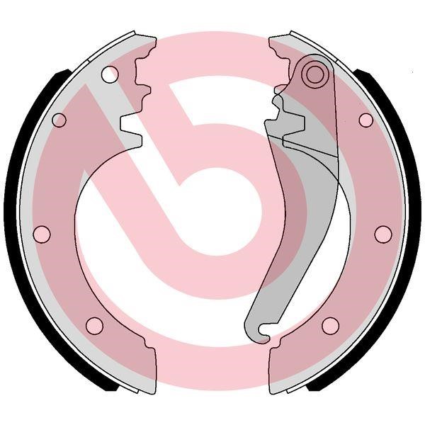 Brembo S A6 509 Parking brake shoes SA6509: Buy near me in Poland at 2407.PL - Good price!