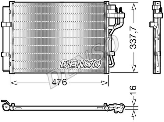 DENSO DCN41023 Радиатор кондиционера (Конденсатор) DCN41023: Отличная цена - Купить в Польше на 2407.PL!