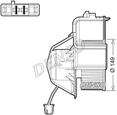 DENSO DEA05007 Fan assy - heater motor DEA05007: Buy near me in Poland at 2407.PL - Good price!