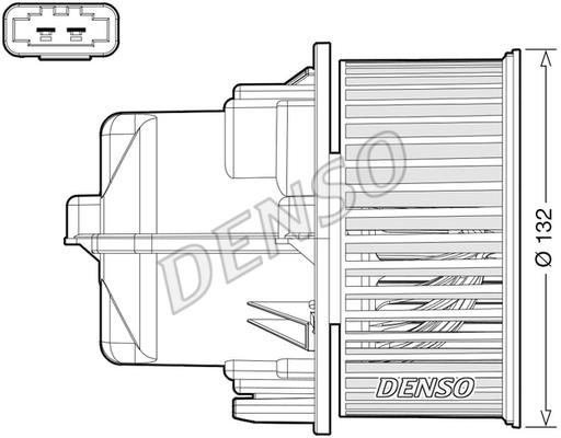 DENSO DEA33002 Fan assy - heater motor DEA33002: Buy near me in Poland at 2407.PL - Good price!