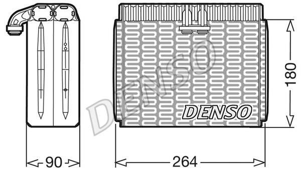 DENSO DEV01002 Air conditioner evaporator DEV01002: Buy near me in Poland at 2407.PL - Good price!