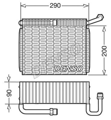 DENSO DEV01005 Air conditioner evaporator DEV01005: Buy near me in Poland at 2407.PL - Good price!