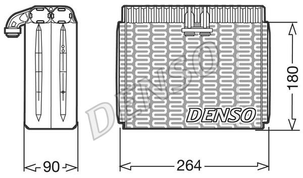 DENSO DEV01010 Air conditioner evaporator DEV01010: Buy near me in Poland at 2407.PL - Good price!