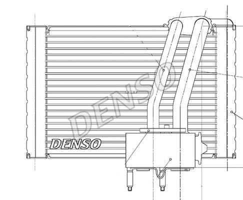 DENSO DEV07005 Air conditioner evaporator DEV07005: Buy near me at 2407.PL in Poland at an Affordable price!