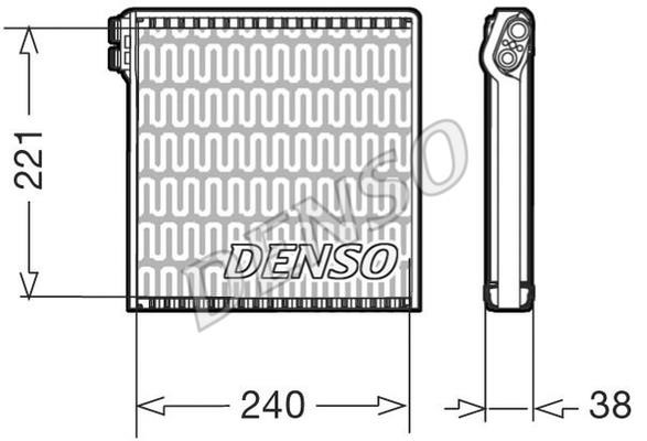 DENSO DEV09102 Air conditioner evaporator DEV09102: Buy near me at 2407.PL in Poland at an Affordable price!