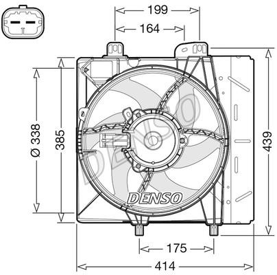 DENSO DER07011 Hub, engine cooling fan wheel DER07011: Buy near me in Poland at 2407.PL - Good price!