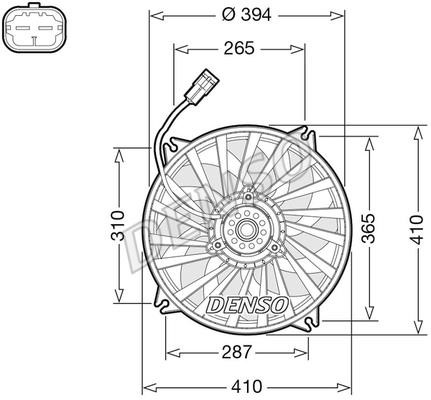DENSO DER07012 Вентилятор радиатора охлаждения DER07012: Отличная цена - Купить в Польше на 2407.PL!
