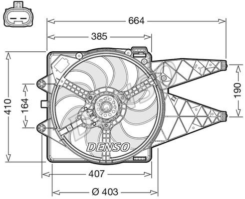 DENSO DER09309 Hub, engine cooling fan wheel DER09309: Buy near me in Poland at 2407.PL - Good price!