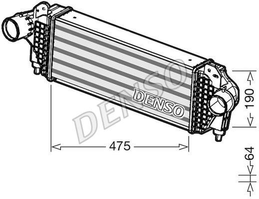 DENSO DIT01005 Intercooler, charger DIT01005: Buy near me in Poland at 2407.PL - Good price!