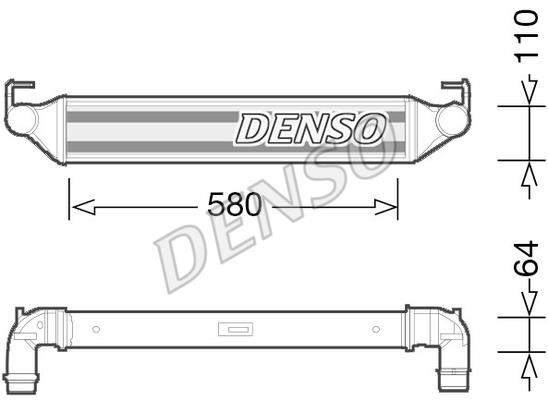 DENSO DIT06001 Intercooler, charger DIT06001: Buy near me in Poland at 2407.PL - Good price!