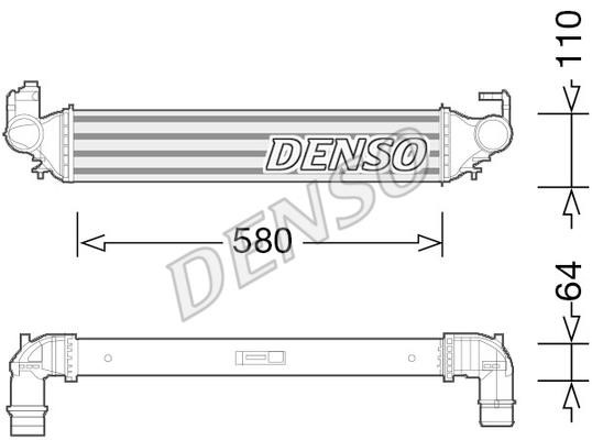 DENSO DIT09117 Intercooler, charger DIT09117: Buy near me in Poland at 2407.PL - Good price!