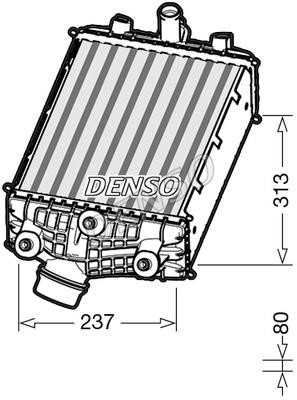 DENSO DIT28001 Intercooler, charger DIT28001: Buy near me in Poland at 2407.PL - Good price!