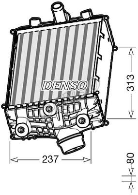 DENSO DIT28002 Intercooler, charger DIT28002: Buy near me in Poland at 2407.PL - Good price!