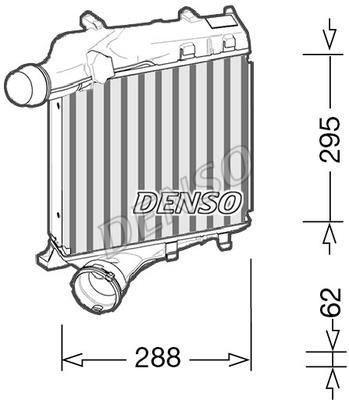 DENSO DIT28021 Intercooler, charger DIT28021: Buy near me in Poland at 2407.PL - Good price!