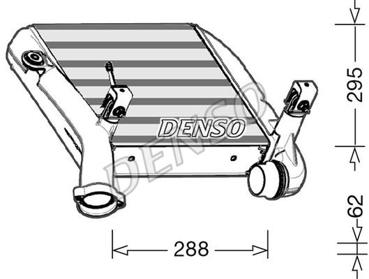 DENSO DIT28024 Intercooler, charger DIT28024: Buy near me in Poland at 2407.PL - Good price!
