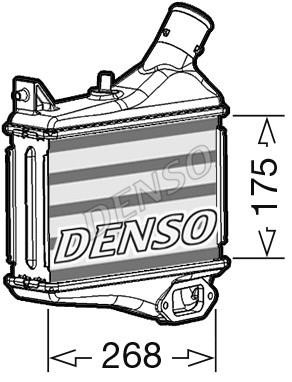 DENSO DIT40011 Intercooler, charger DIT40011: Buy near me in Poland at 2407.PL - Good price!