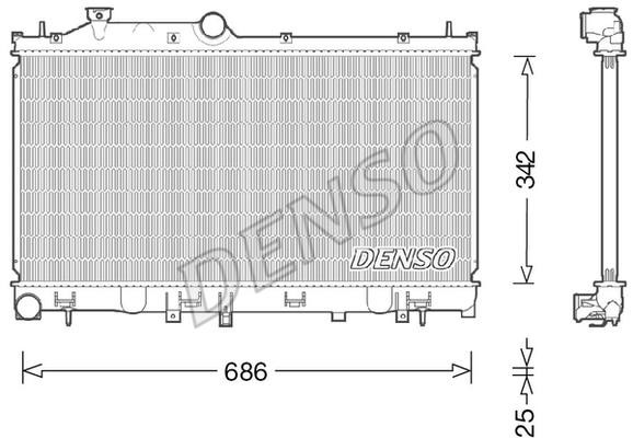 DENSO DRM36022 Radiator, engine cooling DRM36022: Buy near me in Poland at 2407.PL - Good price!