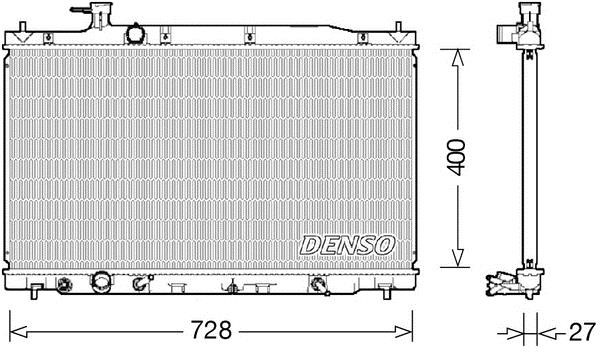 DENSO DRM40033 Radiator, engine cooling DRM40033: Buy near me at 2407.PL in Poland at an Affordable price!
