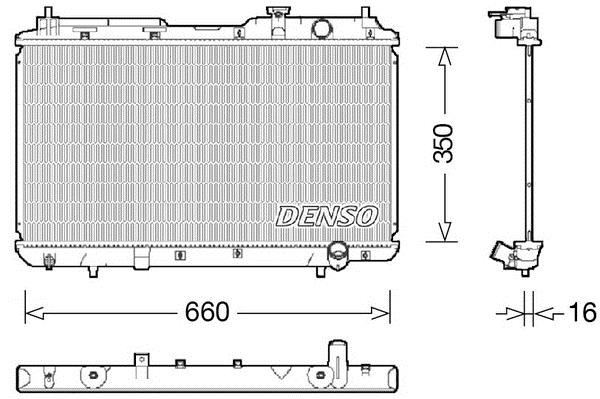 DENSO DRM40034 Radiator, engine cooling DRM40034: Buy near me in Poland at 2407.PL - Good price!