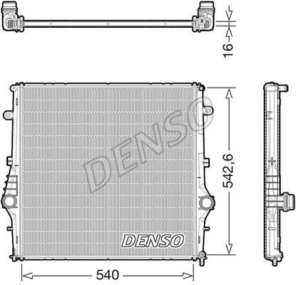DENSO DRM01008 Radiator, engine cooling DRM01008: Buy near me in Poland at 2407.PL - Good price!