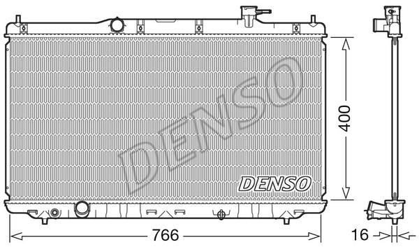 DENSO DRM40038 Радиатор охлаждения двигателя DRM40038: Отличная цена - Купить в Польше на 2407.PL!