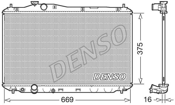 DENSO DRM40042 Radiator, engine cooling DRM40042: Buy near me in Poland at 2407.PL - Good price!