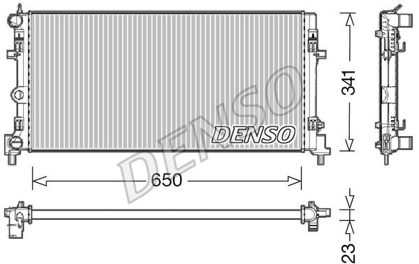 DENSO DRM02015 Radiator, engine cooling DRM02015: Buy near me in Poland at 2407.PL - Good price!