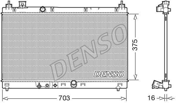 DENSO DRM40045 Radiator, engine cooling DRM40045: Buy near me in Poland at 2407.PL - Good price!