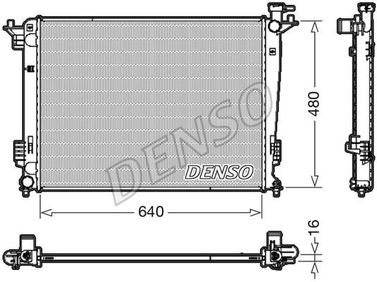DENSO DRM41003 Radiator, engine cooling DRM41003: Buy near me in Poland at 2407.PL - Good price!