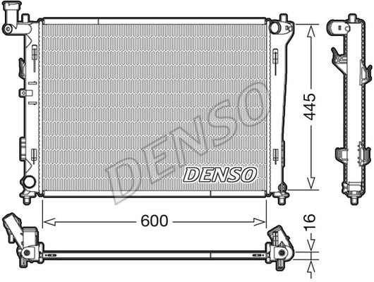 DENSO DRM41004 Radiator, engine cooling DRM41004: Buy near me in Poland at 2407.PL - Good price!