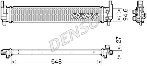 DENSO DRM02042 Radiator, engine cooling DRM02042: Buy near me in Poland at 2407.PL - Good price!