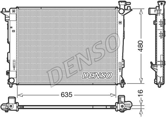 DENSO DRM41006 Radiator, engine cooling DRM41006: Buy near me in Poland at 2407.PL - Good price!