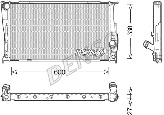 DENSO DRM05003 Radiator, engine cooling DRM05003: Buy near me in Poland at 2407.PL - Good price!