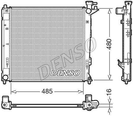 DENSO DRM41008 Radiator, engine cooling DRM41008: Buy near me in Poland at 2407.PL - Good price!