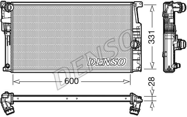 DENSO DRM05014 Radiator, engine cooling DRM05014: Buy near me in Poland at 2407.PL - Good price!