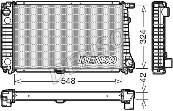 DENSO DRM05016 Радиатор охлаждения двигателя DRM05016: Отличная цена - Купить в Польше на 2407.PL!
