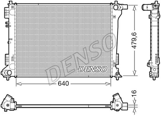 DENSO DRM41019 Chłodnica, układ chłodzenia silnika DRM41019: Dobra cena w Polsce na 2407.PL - Kup Teraz!